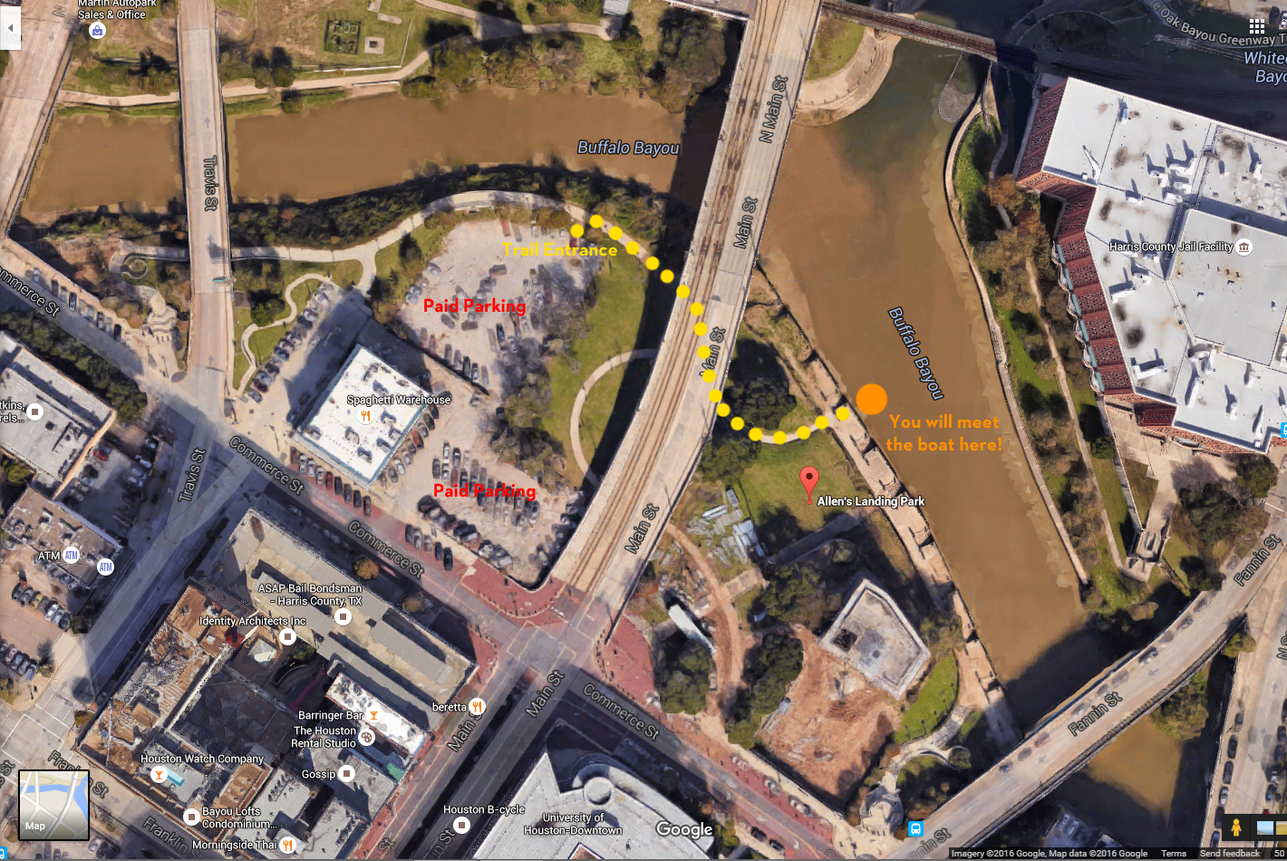 SUSPENDED 30minute Buffalo Bayou Boat Tours Buffalo Bayou Partnership